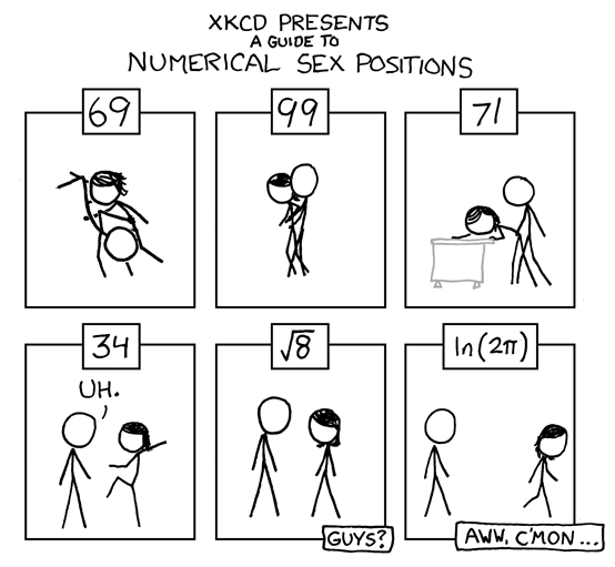 Las posiciones sexuales según XKCD