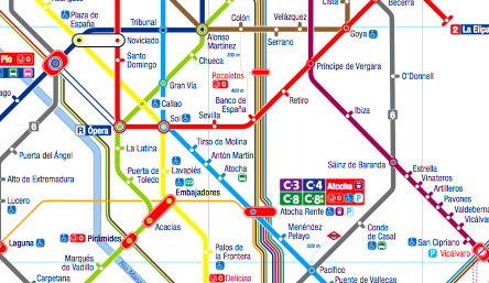 Mapa Rodoviário - Mapa Ferroviário - Mapas de Madrid, Barcelona